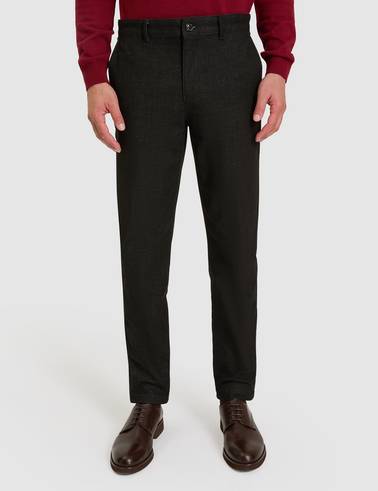 Antrasit SLIM TAILORED Kanvas Pantolon