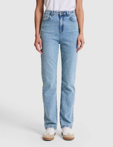 Açık Mavi Straight Fit Jean Pantolon