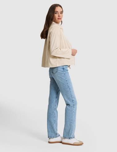 Açık Mavi Straight Fit Jean Pantolon