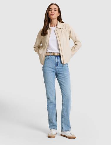 Açık Mavi Straight Fit Jean Pantolon